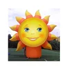 Inflatable ground sun balloon with smile face/giant inflatable sun flower/inflatable sunflower for outdoor advertising