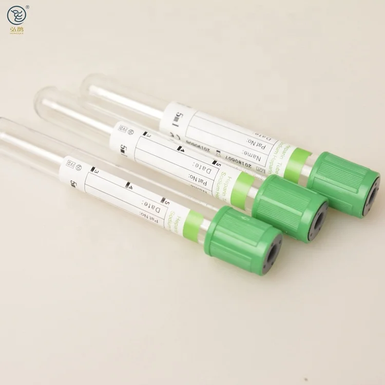 Evacuated Blood Collection Lithium Heparin Tube 3ml/5ml/10ml Buy