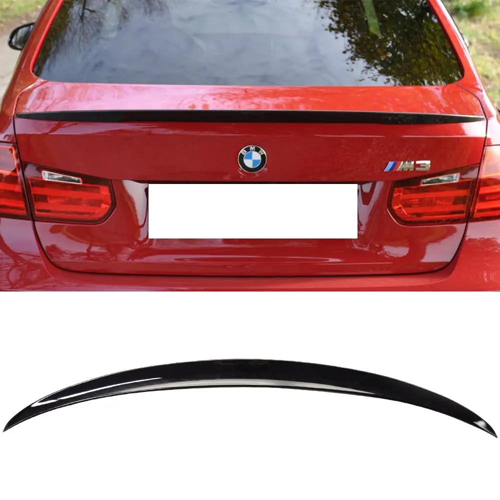 PRE-PAINTED NO DRILL FOR BMW 3 SERIES 4DR REAR TRUNK DECK LID SPOILER 2012-2017
