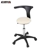 hospital Chromed Steel height adjustable nursing chairs mobile doctor chair stool