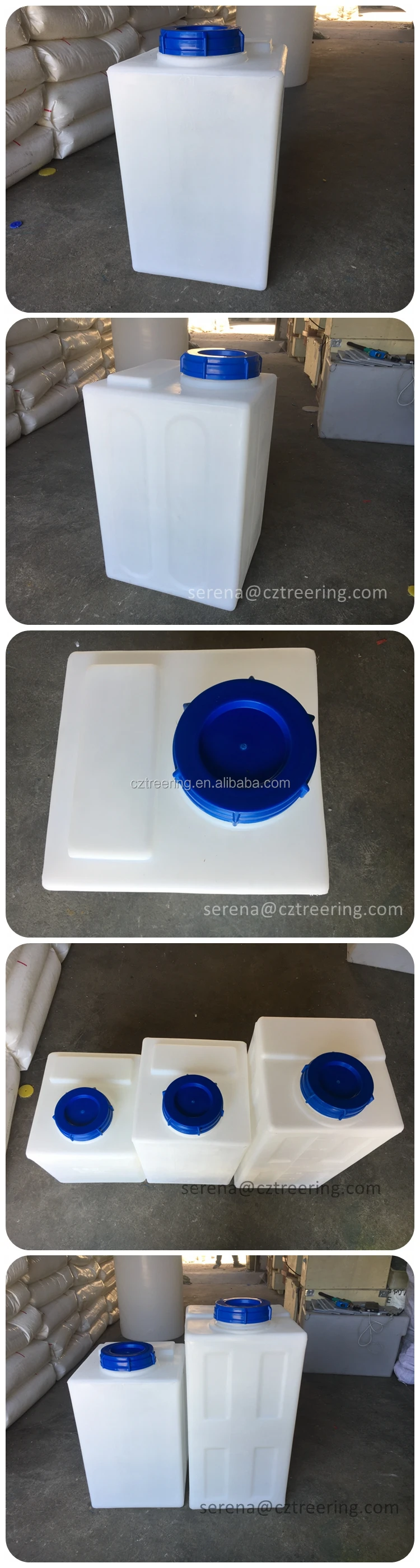 Heavy Duty Rectangular Plastic Tank Car Wash Water Tank For Car Wash