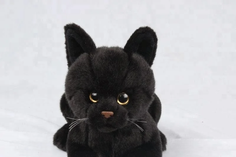 realistic cat plush toy