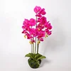 Decorative 5 branches real touch butterfly orchid artificial dendrobium orchid plant arrangement