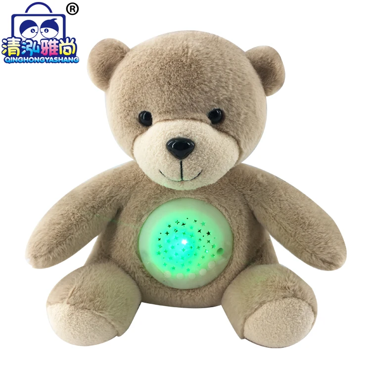 Superb Custom Stuffed Animals Projector Lullaby Bear Shenzhen Intelligent Toys