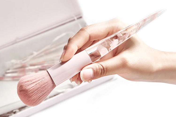 Smoky Acrylic Handle Makeup Brush Set