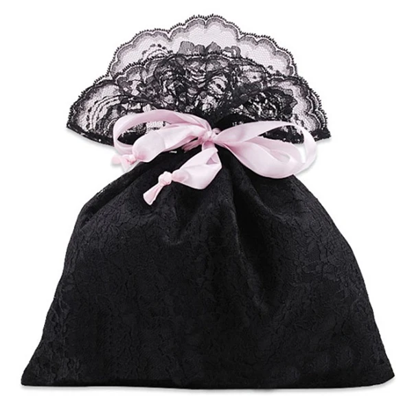 Custom Printed Jewelry Pouches Lace Drawstring Bag