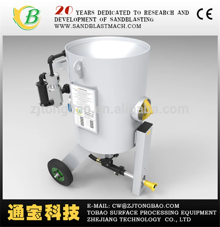 Portable Sandblast Machine Movable Sandblasting Pot Industrial