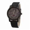 watches made in China with black marble dial , natural cork straps , water proof black sandalwood watches .