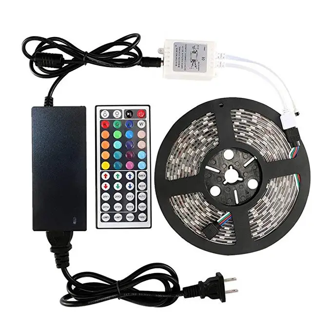 DC12V Led Strip Kit Flexible Rope Tape SMD 5050 RGB Lights with Remote Controller