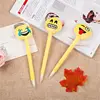 Top fashion simple design funny expression feather pen from China