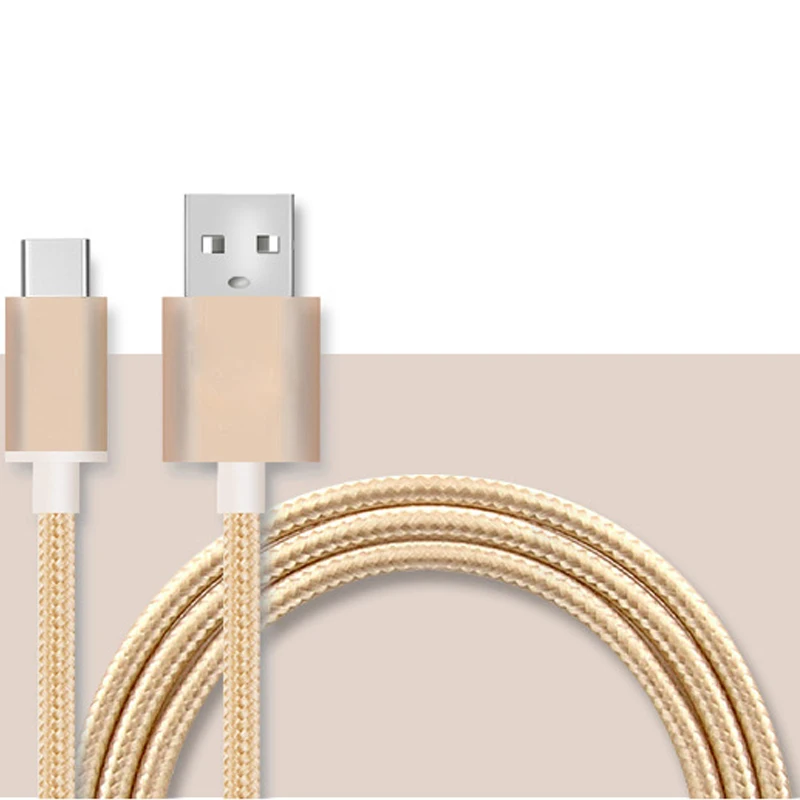 Mobile Phone Fast Charging Data Transferring Usb Type C Cable Nylon