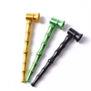 New Novelty Unique Long Stem Metal Anodized Aluminum Cnc Bamboo Custom Pipes Smoking