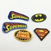 cute small super man sew on applique DIY custom patch woven patch for child clothes