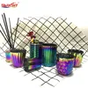 New Technic Ion Electroplated Glass Candle Holders and Glass Reed Diffuser Set