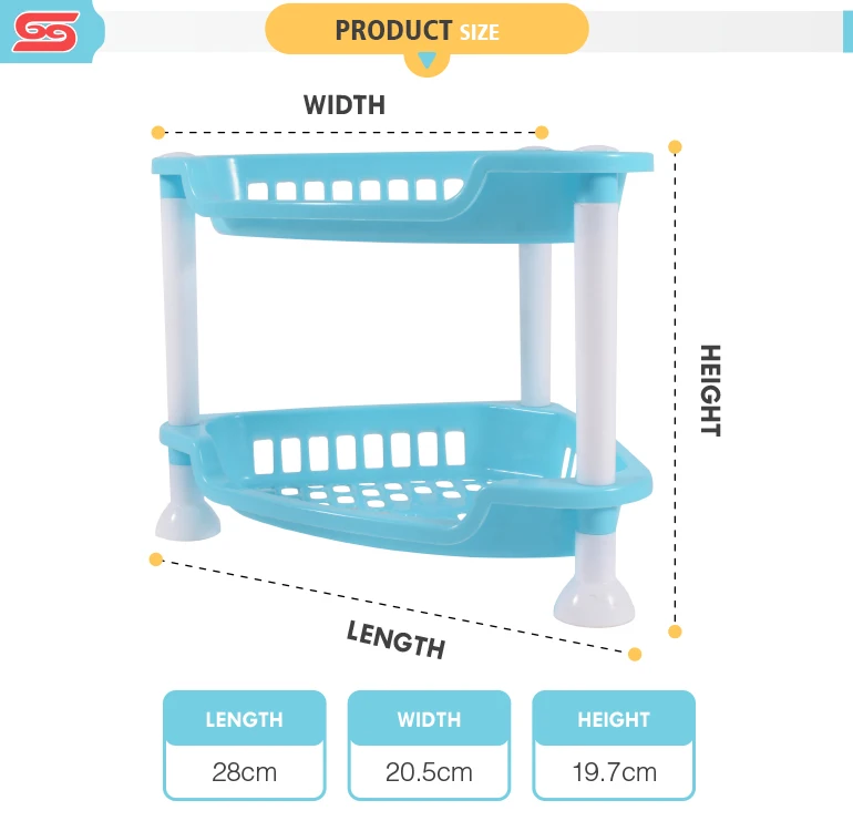 Plastic 2layer Multifunctional Kitchen Plastic Storage Rack Buy Kitchen Plastic Storage Rack