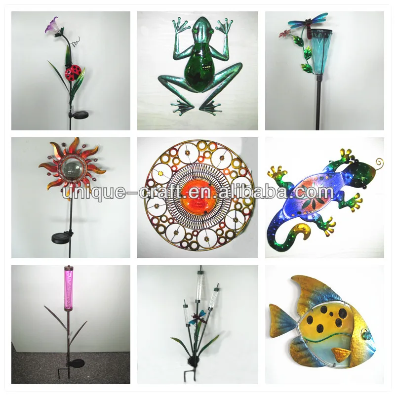 Garden wall decoration glass painting designs of flowers
