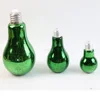 Glass Bulb with Led Lighting, Bulb shape decorations for Christmas, Glass Bulb Bottle with Printing