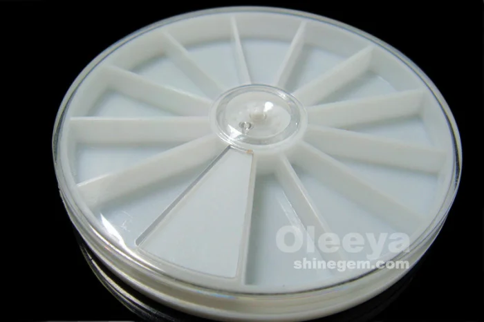 New Arrival clear Plastic Jewelry Box Triangular 1 Grid Plastic clear Acrylic Jewelry Boxes With Crystals