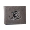 Newly 2019 men fashion custom leather wallet dragon pattern wallet