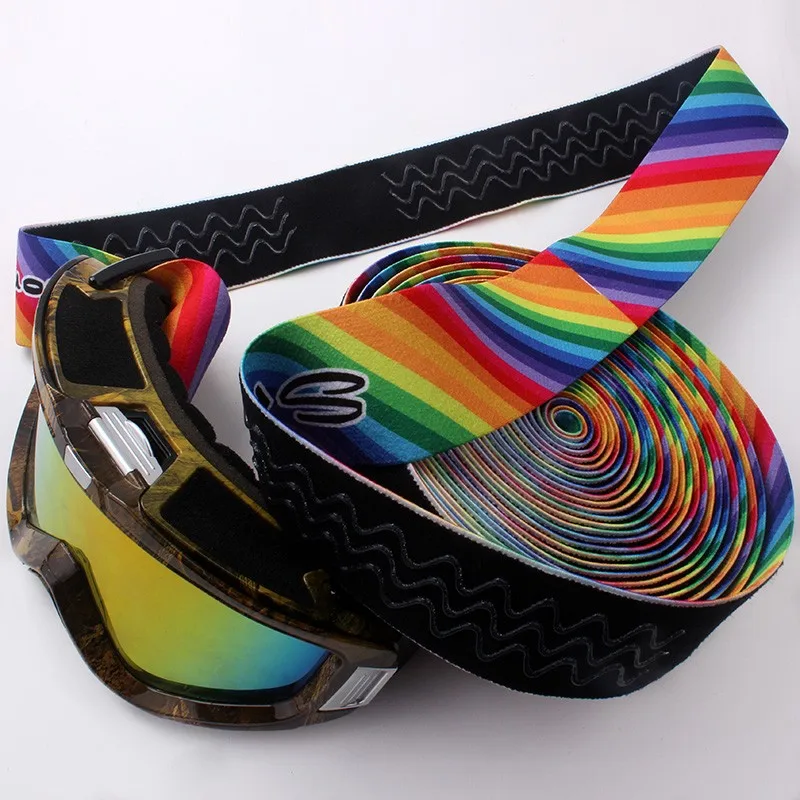 Wholesale Good Looking Adjustable Customized Elastic Ski Goggles Band
