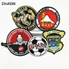 Wholesale custom embroidered soccer team club patches, embroidery school patches for uniform