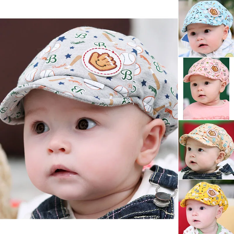 Hot 2016 New Cute Toodler Infant Baby Hat Muts Boy Girl Kids Winter Cotton Berets Baseball
