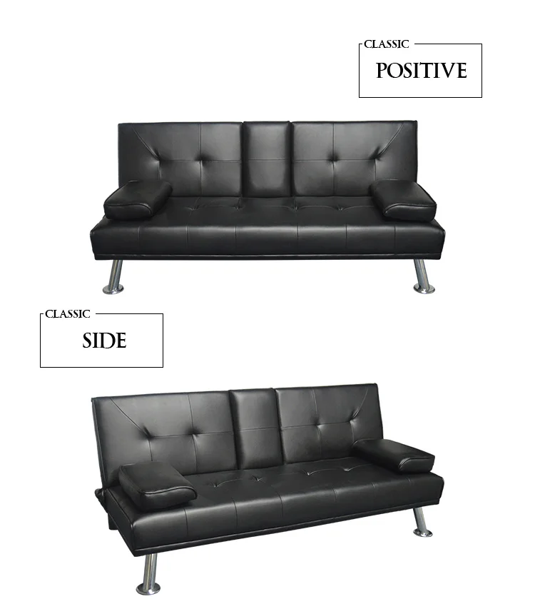 Leather Multifunctional Folding Sofa Bed With Arms Foldable Product