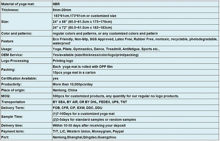 gym sports screen printing yoga mat