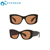Oversize China Eyewear Manufacture Custom Logo Polarized Sunglasses Thick Frame Sun Glasses