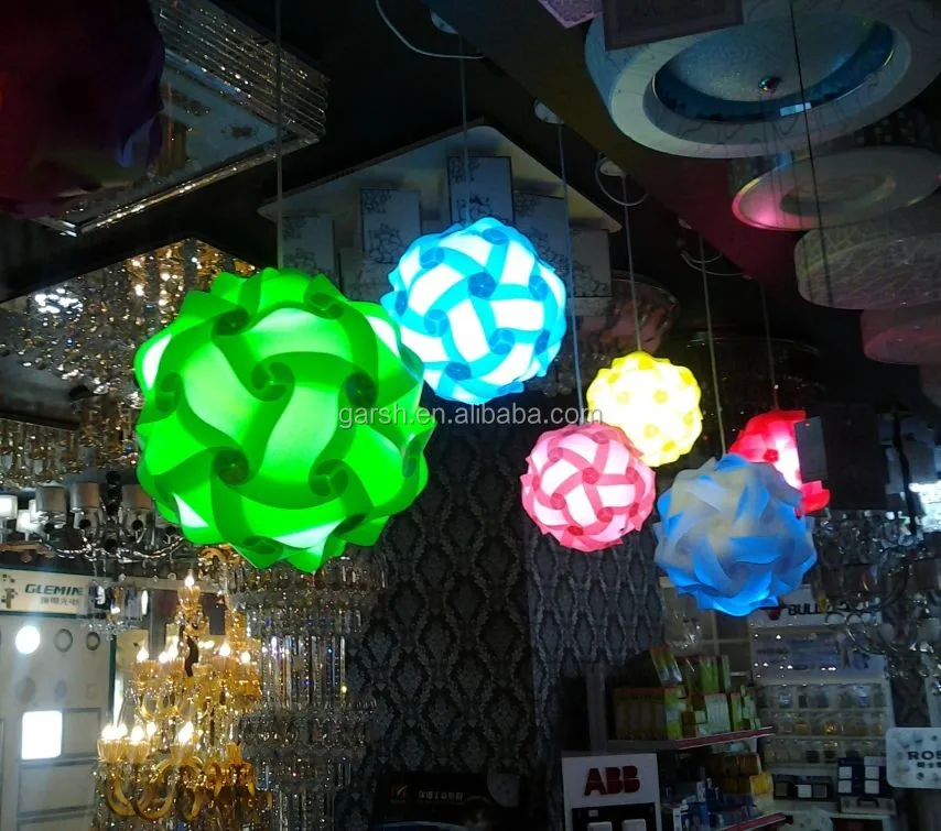 Hanging Puzzle Lamp Diy Iq Plastic Modern Lighting Buy Puzzle Lamp