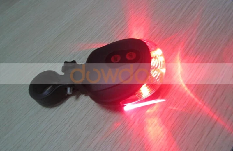 3 Led 2 Laser Road Indicator Night Sport Warning Back Bike Light Buy