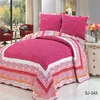 Pink red classics patchwork quilt cotton bed set china wholesale