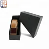 Custom triangular shaped black gift packaging man belt box luxury
