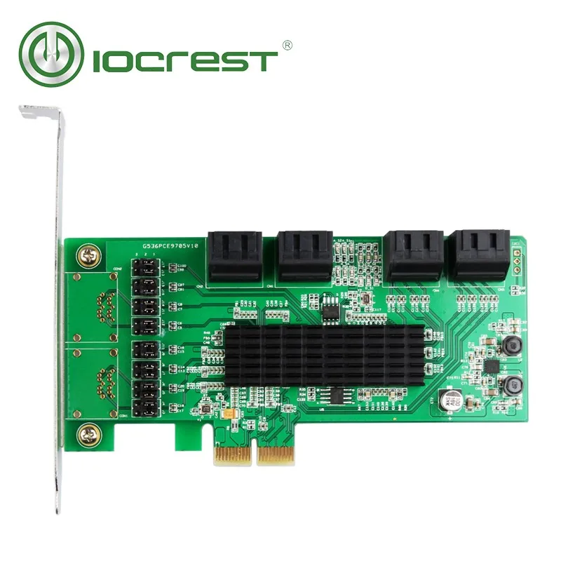 Iocrest Marvell Chipset 8 Ports Sataiii 6gb Ncq & Port Multiplier Fis