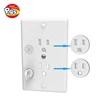 Wholesale white double decorative wall plate covers usb plug guard wall plate cover