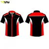 button down custom sublimation racing shirts