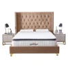 Modern furniture king bed designs diamond tufted upholstered bed