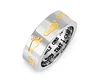 New Baby Birth Date With Engraved Baby Feet Gold Plated Ring