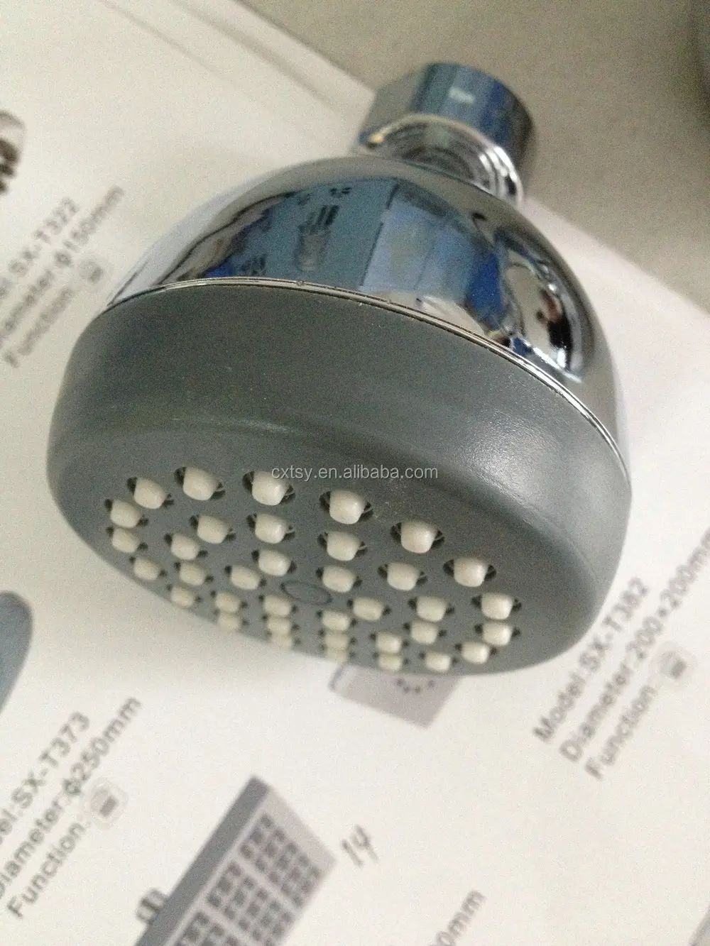 Soffione doccia vasca da bagno piccolo rotondo doccia top con ...