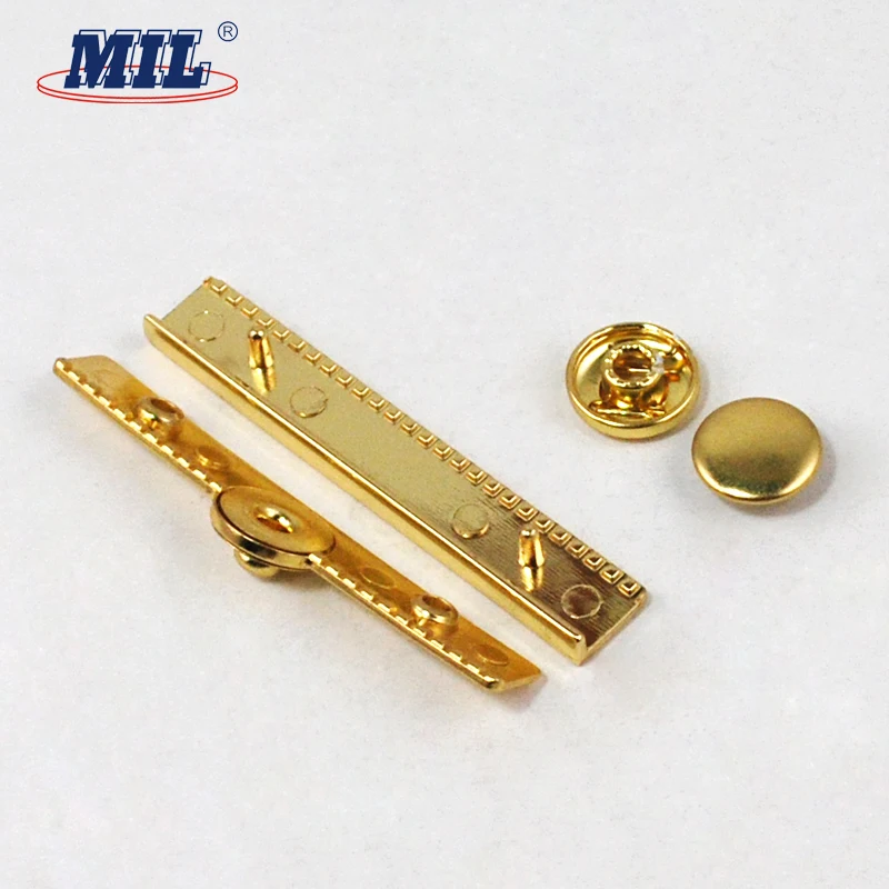 Custom Gold Square Press Button Metal Snap Button Tape For Wallet