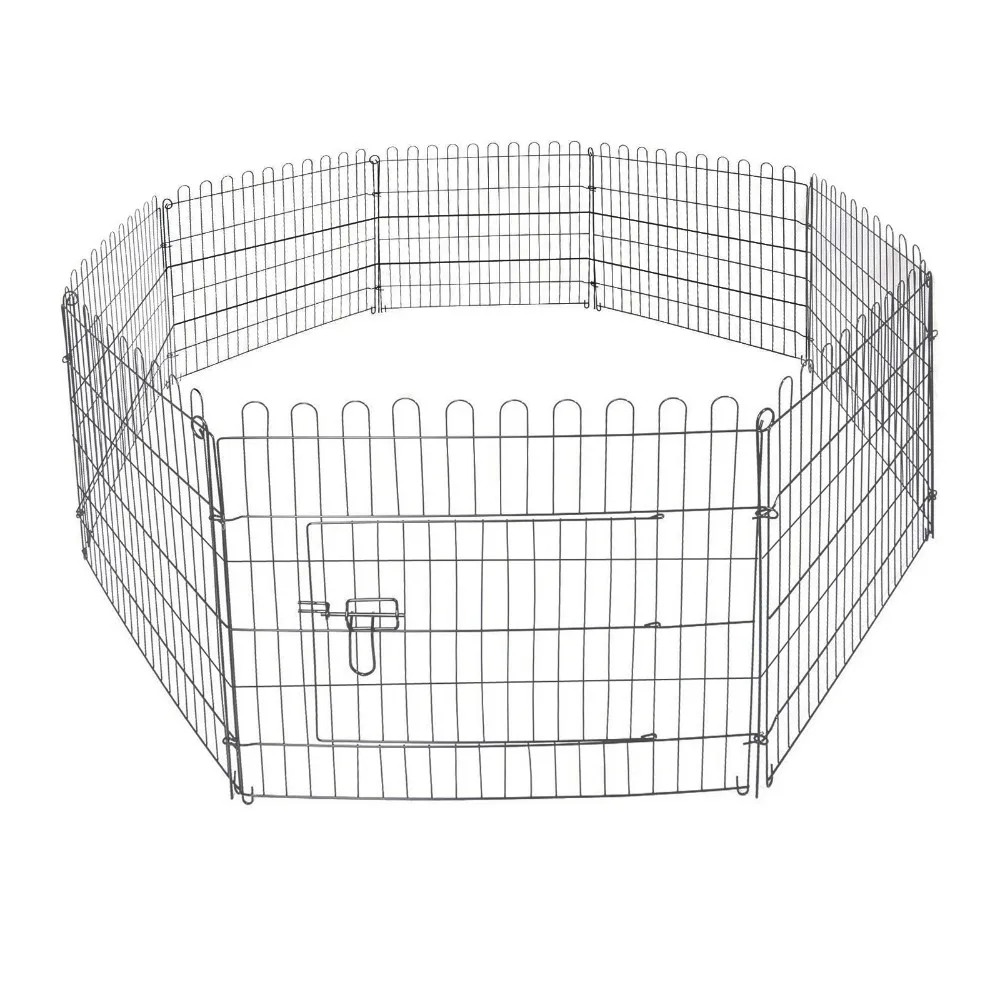 Zinc Portable Outdoor Folding Rabbit Run Pet Fence Enclosure Metal Dog