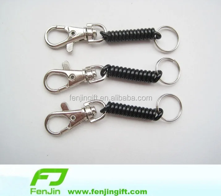 Spiral Elastic Coil Bungee Cord Keychain Buy Coil Bungee Cord