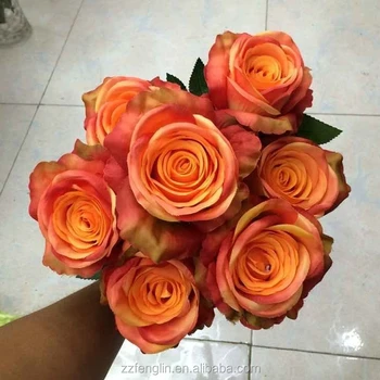 7 Heads Realistic Artificial Fake Rose Flower Bouquet Bunch Wedding 7 Heads Realistic Artificial Fake Rose Flower Bouquet Bunch Wedding Home Decoration