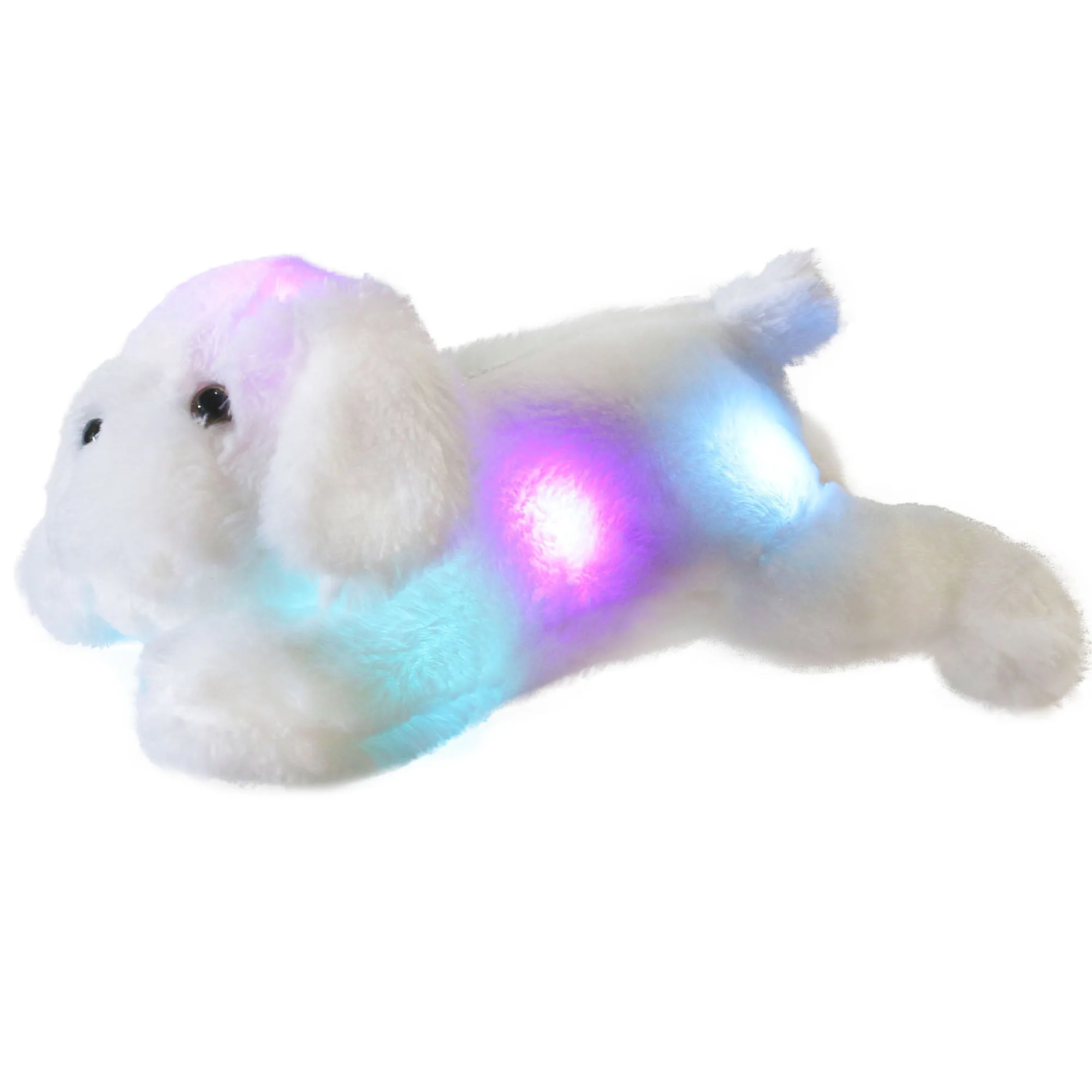 Free Shipping Factory Stuffed Animals Dog Led Light Up Dog Plush Toy