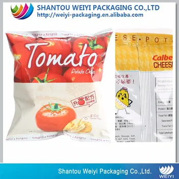 Potato Chip Bag Material Plastic Packaging For Chips With Custom Logo Design Printing