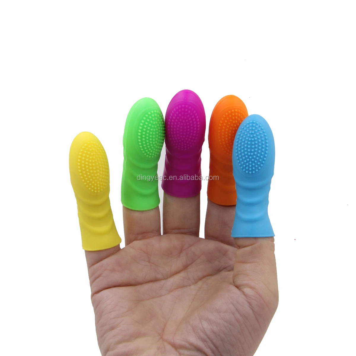 5 Pcslot Penis Sleeve Lock Ring G Spot Stimulator Finger Sleeve Orgasm