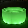 rgb color changing rechargeable illuminated led bar furniture led curve bar outdoor circle bar counter table