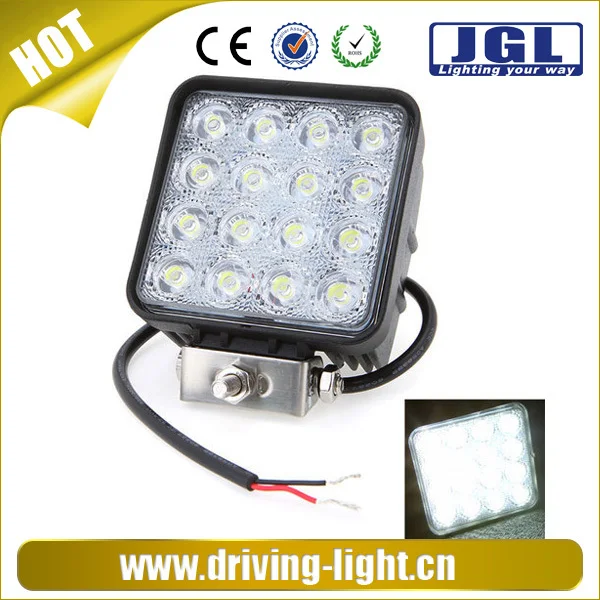 LED driving light for vehicles offroad 48w auto parts led work light