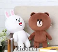 Hot 35cm Japan Line Friends Brown Bear Cony Stuffed Plush Doll Toy 2pc Christmas Child Gift
