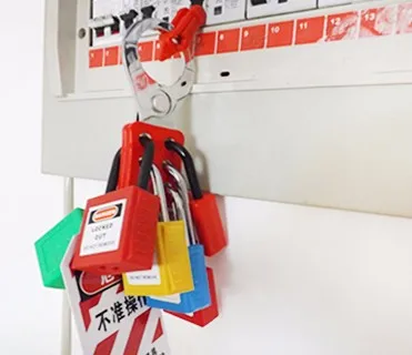 BOSHI 38mm Nylon Shackle ABS Plastic Body Safe Lock With Master Key